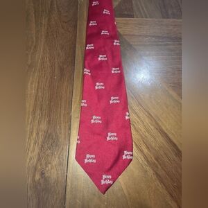Happy Birthday Logo Red Tie Mens Polyester The Crescent Spokane WA Vtg